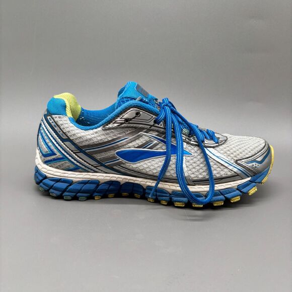 Brooks Adrenaline GTS 15 Womens 9 B Blue Gray Running Shoes DNA Cushioning - Picture 1 of 11